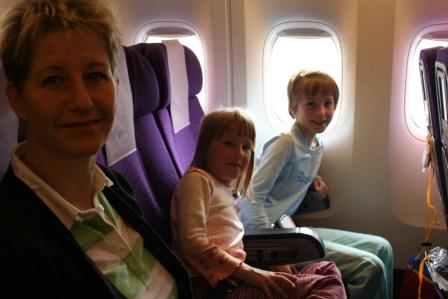 in the plane